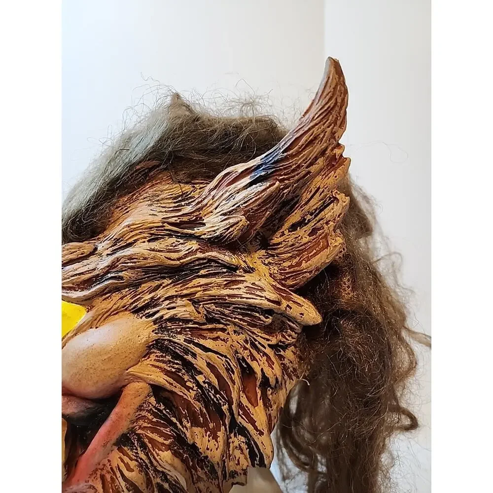 Vintage 2003 Paper Magic Group Bug Eye Werewolf Wolf Man Halloween Mask Don Post